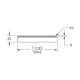 Home Store Precast Stepping Stone Slab For Gardening & Landscape 12'' 304.8MM (W) x 24'' 609.6MM (L) x 50MM (T) - Bare Finish Home Store Precast Stepping Stone Slab For Gardening & Landscape 12'' 304.8MM (W) x 24'' 609.6MM (L) x 50MM (T) - Bare Finish