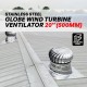 Stainless Steel #430 Globe Wind Turbine Roof Ventilator 20'' (500MM) Stainless Steel #430 Globe Wind Turbine Roof Ventilator 20'' (500MM)