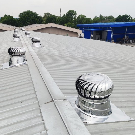 Stainless Steel #430 Globe Wind Turbine Roof Ventilator 20'' (500MM) Stainless Steel #430 Globe Wind Turbine Roof Ventilator 20'' (500MM)