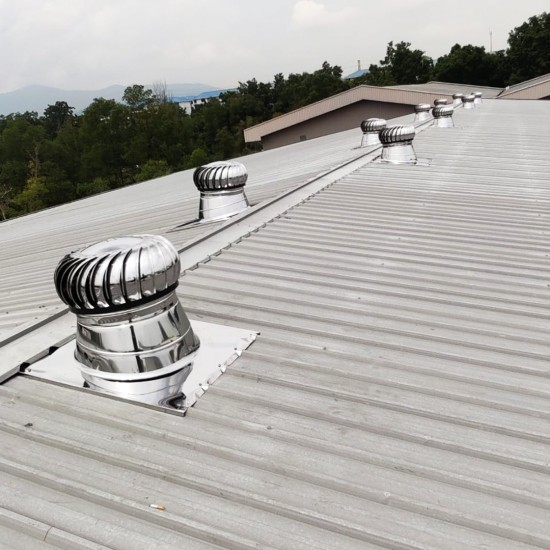 Stainless Steel #430 Globe Wind Turbine Roof Ventilator 20'' (500MM) Stainless Steel #430 Globe Wind Turbine Roof Ventilator 20'' (500MM)