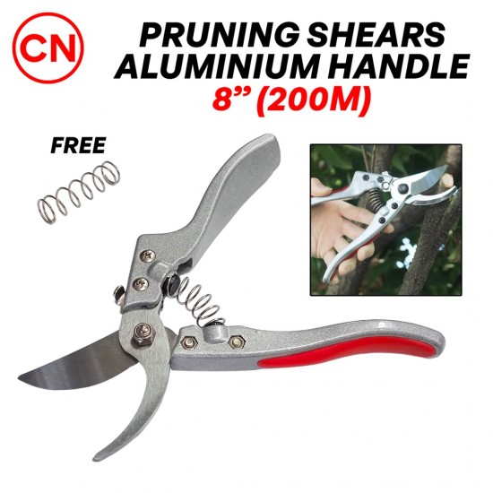 CN ''FENGSHUO'' #V9 Heavy Duty Pruning Shears Aluminium Handle 8'' (200MM) + FREE 1PC Spring CN ''FENGSHUO'' #V9 Heavy Duty Pruning Shears Aluminium Handle 8'' (200MM) + FREE 1PC Spring