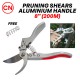 CN ''FENGSHUO'' #V9 Heavy Duty Pruning Shears Aluminium Handle 8'' (200MM) + FREE 1PC Spring CN ''FENGSHUO'' #V9 Heavy Duty Pruning Shears Aluminium Handle 8'' (200MM) + FREE 1PC Spring