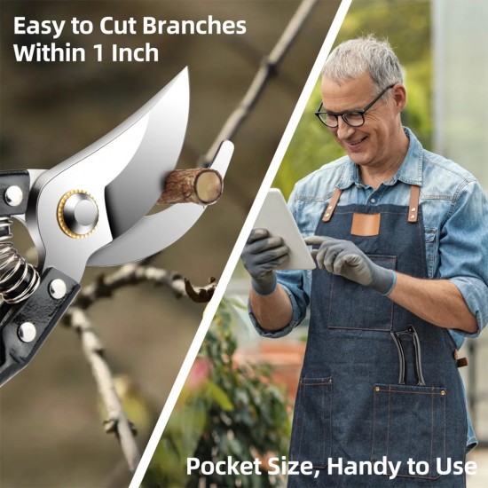 CN ''FENGSHUO'' #168 Pruning Shears Black Handle 8'' (200MM) + FREE 1PC Spring CN ''FENGSHUO'' #168 Pruning Shears Black Handle 8'' (200MM) + FREE 1PC Spring