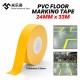 Mileqi PVC Floor Marking Tape Single Sided 12MM/24MM x 0.15MM (T) x 33M (L) - Yellow Mileqi PVC Floor Marking Tape Single Sided 12MM/24MM x 0.15MM (T) x 33M (L) - Yellow