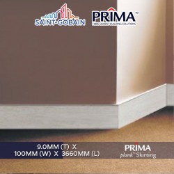 Saint-Gobain Prima Plank Skirting 1-Sided V-Edge 9.0MM (T) x 100MM (W) x 3660MM (L) - Woodgrain