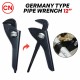 CN Germany Type Adjustable Pipe Wrench CN Germany Type Adjustable Pipe Wrench