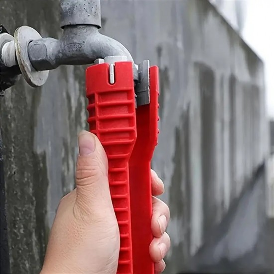 CN ''ALBO TOOLS'' High Strength 8 In 1 Multifunctional Faucet & Sink Installer Plumbing Wrench CN ''ALBO TOOLS'' High Strength 8 In 1 Multifunctional Faucet & Sink Installer Plumbing Wrench