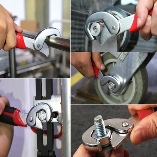CN ''SNAP N GRIP'' 2pcs Multifunction Adjustable Spanner Wrench 8-32MM CN ''SNAP N GRIP'' 2pcs Multifunction Adjustable Spanner Wrench 8-32MM