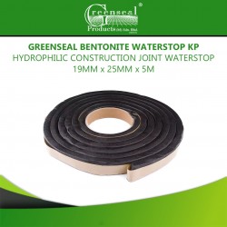 Greenseal Bentonite KP Waterstop Hydrophilic Construction Joint Waterstop 19MM x 25MM x 5M