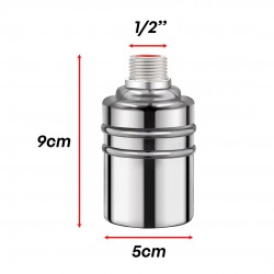 Home Store Mini Stainless Steel 304 Automatic Water Level Control Float Valve Mount Inside 1/2'' Home Store Mini Stainless Steel 304 Automatic Water Level Control Float Valve Mount Inside 1/2''