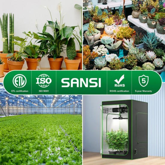 SANSI 60W C21FS-BE27 LED Grow Light Bulb Daylight Full Spectrum E27 And Sunlight White Grow Light Lamp For Indoor Garden Houseplants/Greenhouse SANSI 60W C21FS-BE27 LED Grow Light Bulb Daylight Full Spectrum E27 And Sunlight White Grow Light Lamp For Indoor Garden Houseplants/Greenhouse