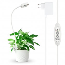 SANSI 10W Pot Clip LED Grow Light Goose Neck Full Spectrum 4000K Daylight With 4-Level Dimmable & Timer SANSI 10W Pot Clip LED Grow Light Goose Neck Full Spectrum 4000K Daylight With 4-Level Dimmable & Timer