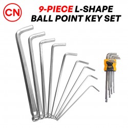 CN "CHDL" Professional 9-Piece L-Shape Hex Ball Point Key Wrench Torks Set