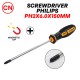 CN 'CHDL' Rubber Grip CR-V Magnetic Tip Screwdriver Philips (+) PH2 6MM x 150MM CN 'CHDL' Rubber Grip CR-V Magnetic Tip Screwdriver Philips (+) PH2 6MM x 150MM