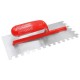 CN Steel Mosaic Cement Trowel With L-Shape Notch 10MM Teeth 120MM (W) x 280MM (L) - Red PVC Handle CN Steel Mosaic Cement Trowel With L-Shape Notch 10MM Teeth 120MM (W) x 280MM (L) - Red PVC Handle