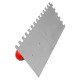 CN Steel Mosaic Cement Trowel With L-Shape Notch 10MM Teeth 120MM (W) x 280MM (L) - Red PVC Handle CN Steel Mosaic Cement Trowel With L-Shape Notch 10MM Teeth 120MM (W) x 280MM (L) - Red PVC Handle