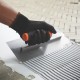 CN Steel Mosaic Cement Trowel With L-Shape Notch 10MM Teeth 120MM (W) x 280MM (L) - Red PVC Handle CN Steel Mosaic Cement Trowel With L-Shape Notch 10MM Teeth 120MM (W) x 280MM (L) - Red PVC Handle