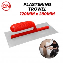 CN Steel Cement Trowel 120MM (W) x 280MM (L) - Red PVC Handle