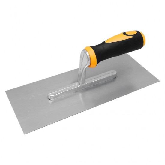 CN 'CHDL' Heavy Duty Steel Plastering Cement Trowel 120MM (W) x 280MM (L) - Rubber Grip Handle CN 'CHDL' Heavy Duty Steel Plastering Cement Trowel 120MM (W) x 280MM (L) - Rubber Grip Handle