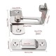 CN Stainless Steel 90-Degree Right Angle Door Latch Safety Swivel Bolt L-Shape CN Stainless Steel 90-Degree Right Angle Door Latch Safety Swivel Bolt L-Shape