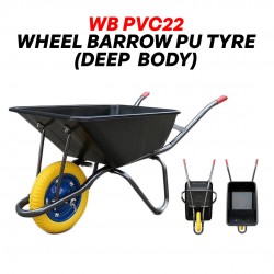 Bosco PVC22 Tray Wheel Barrow Deep Body With PU Tyre