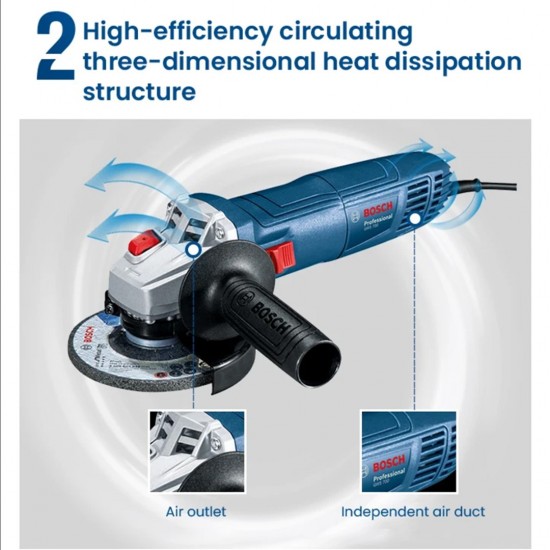 Bosch GWS 700 Professional 4'' 100MM Angle Grinder With Handle 710W (06013A31L0)