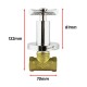 City Forging Brass Concealed Stop Cock (Cross Handle) 1''