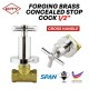 City Forging Brass Concealed Stop Cock (Cross Handle) 1/2''