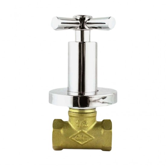 City Forging Brass Concealed Stop Cock (Cross Handle) 1/2''