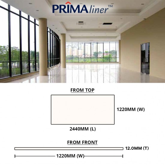 Saint-Gobain Prima Liner Smooth Lining For Walls & Ceilings 12.0MM (T) x 4' x 8' (1220MM x 2440MM) Saint-Gobain Prima Liner Smooth Lining For Walls & Ceilings 12.0MM (T) x 4' x 8' (1220MM x 2440MM)