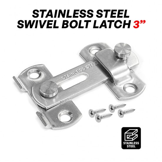 CN Stainless Steel Swivel Bolt Door Latch 3'' CN Stainless Steel Swivel Bolt Door Latch 3''