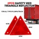2PCS Safety Red Triangle Reflector For All Type of Lorry/Truck 15CM 2PCS Safety Red Triangle Reflector For All Type of Lorry/Truck 15CM