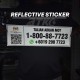 Reflective Sticker Talian Aduan MOT (Ministry of Transport Malaysia) For Lorry/ Truck/ Bus 13CM (W) x 40CM (L) Reflective Sticker Talian Aduan MOT (Ministry of Transport Malaysia) For Lorry/ Truck/ Bus 13CM (W) x 40CM (L)