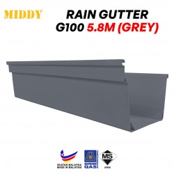 Middy G100 Rain Gutter 5.8M (Grey)