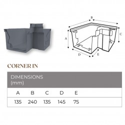 Middy G100 Corner In (Grey) Middy G100 Corner In (Grey)