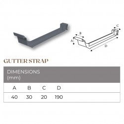 Middy G100 Gutter Strap (Grey) Middy G100 Gutter Strap (Grey)
