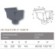 Middy G100 Outlet Fin/Spout Head 4'' (Grey) Middy G100 Outlet Fin/Spout Head 4'' (Grey)