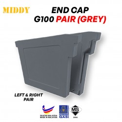 Middy G100 End Cap/Stopper Left & Right Pair (Grey)