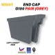 Middy G100 End Cap/Stopper Left & Right Pair (Grey) Middy G100 End Cap/Stopper Left & Right Pair (Grey)