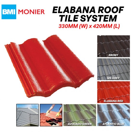 Monier Elabana Tropical Roof Tile System 330MM (W) x 420MM (L)