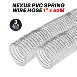 Tecoline PVCSW-25K Nexus PVC Spring Wire Hose 1'' x 50M x 3BAR