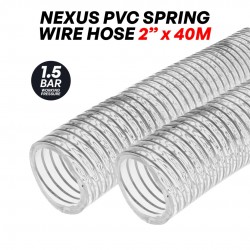 Tecoline PVCSW-50K Nexus PVC Spring Wire Hose 2'' x 40M x 1.5BAR