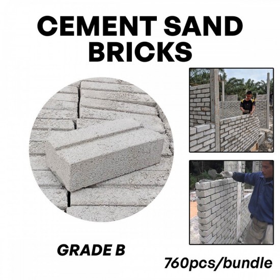 Cement Sand Bricks Grade B (760PCS/BUNDLE)