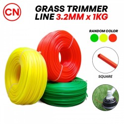 CN 'V-Force' Grass Trimmer Line Tali Mesin Rumput 2.4MM/ 3.0MM/ 3.2MM Square/Triangle x 1KG (Random Color)