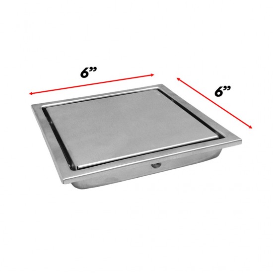 Protech HD Stainless Steel 304 Floor Grating Bathroom 6'' x 6'' (Square 6) Protech HD Stainless Steel 304 Floor Grating Bathroom 6'' x 6'' (Square 6)
