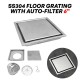 Protech HD Stainless Steel 304 Floor Grating Bathroom 6'' x 6'' With Auto-Filter (Square 6-AF) Protech HD Stainless Steel 304 Floor Grating Bathroom 6'' x 6'' With Auto-Filter (Square 6-AF)