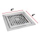 Protech HD Stainless Steel 304 Floor Grating Bathroom 6'' x 6'' With Auto-Filter (Bamboo 6-AF) Protech HD Stainless Steel 304 Floor Grating Bathroom 6'' x 6'' With Auto-Filter (Bamboo 6-AF)