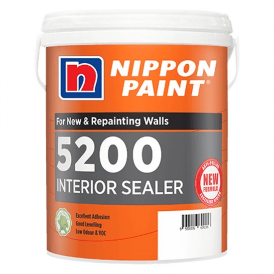 Nippon Paint 5200 Interior Sealer For New & Repainting Walls 20L Nippon Paint 5200 Interior Sealer For New & Repainting Walls 20L