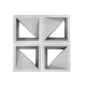 Ventilation Block BB 12215 100MM (W) x 200MM (H) x 200MM (L) - Diagonal Ventilation Block BB 12215 100MM (W) x 200MM (H) x 200MM (L) - Diagonal