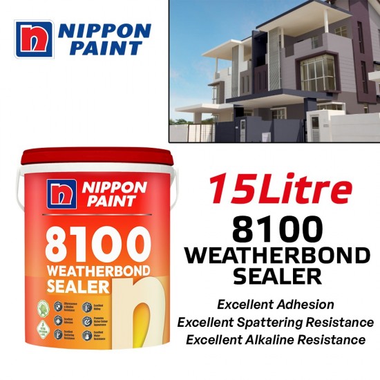 Nippon Paint 8100 Weatherbond Sealer Water-Based 15L Nippon Paint 8100 Weatherbond Sealer Water-Based 15L